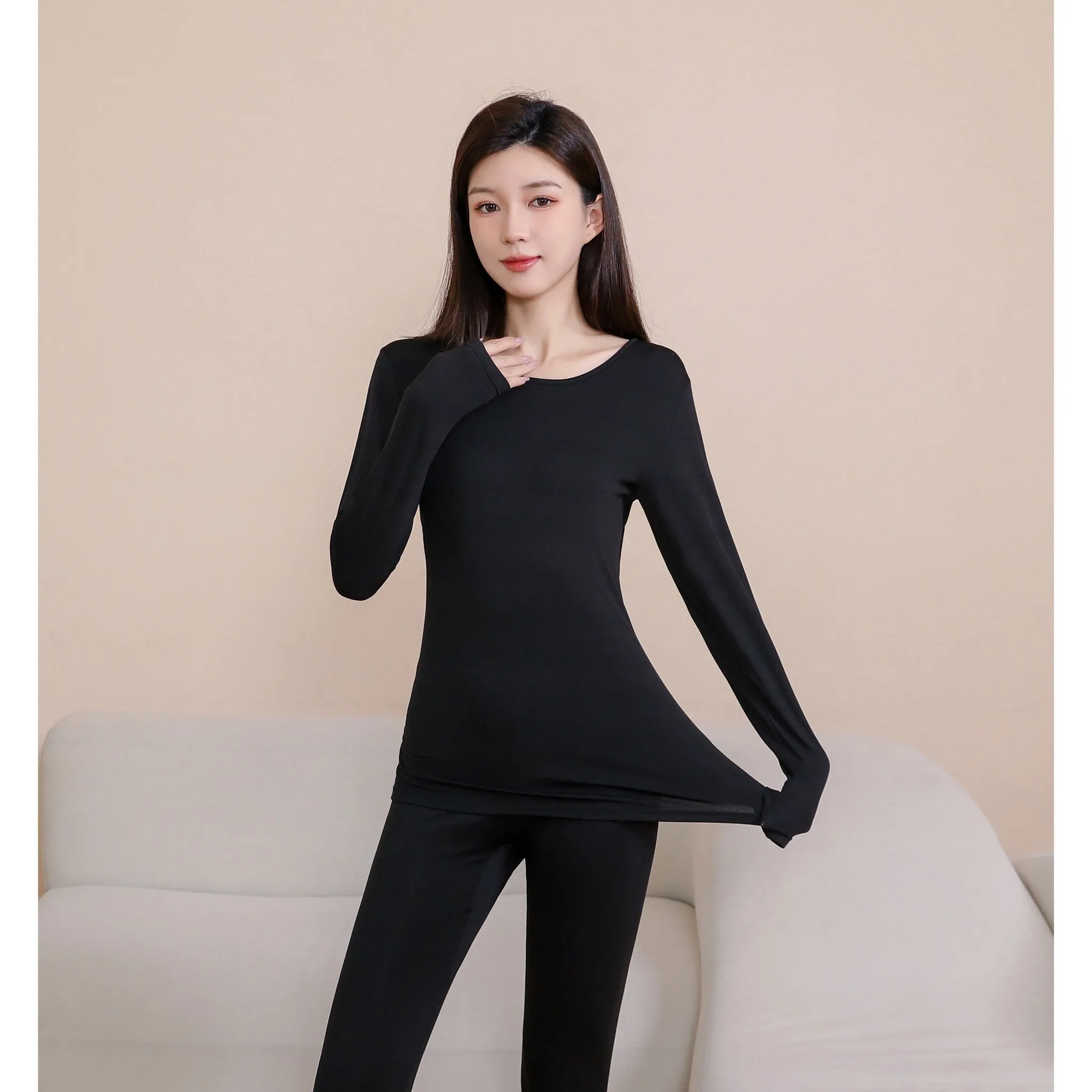 1 1 Hwayoung Talent Women's Winter Warm Heat-Generating Ultra-Fine Fleece Thermal Underwear Set 2P - 🏆 #89 - Clothing/Accessories - Best of December