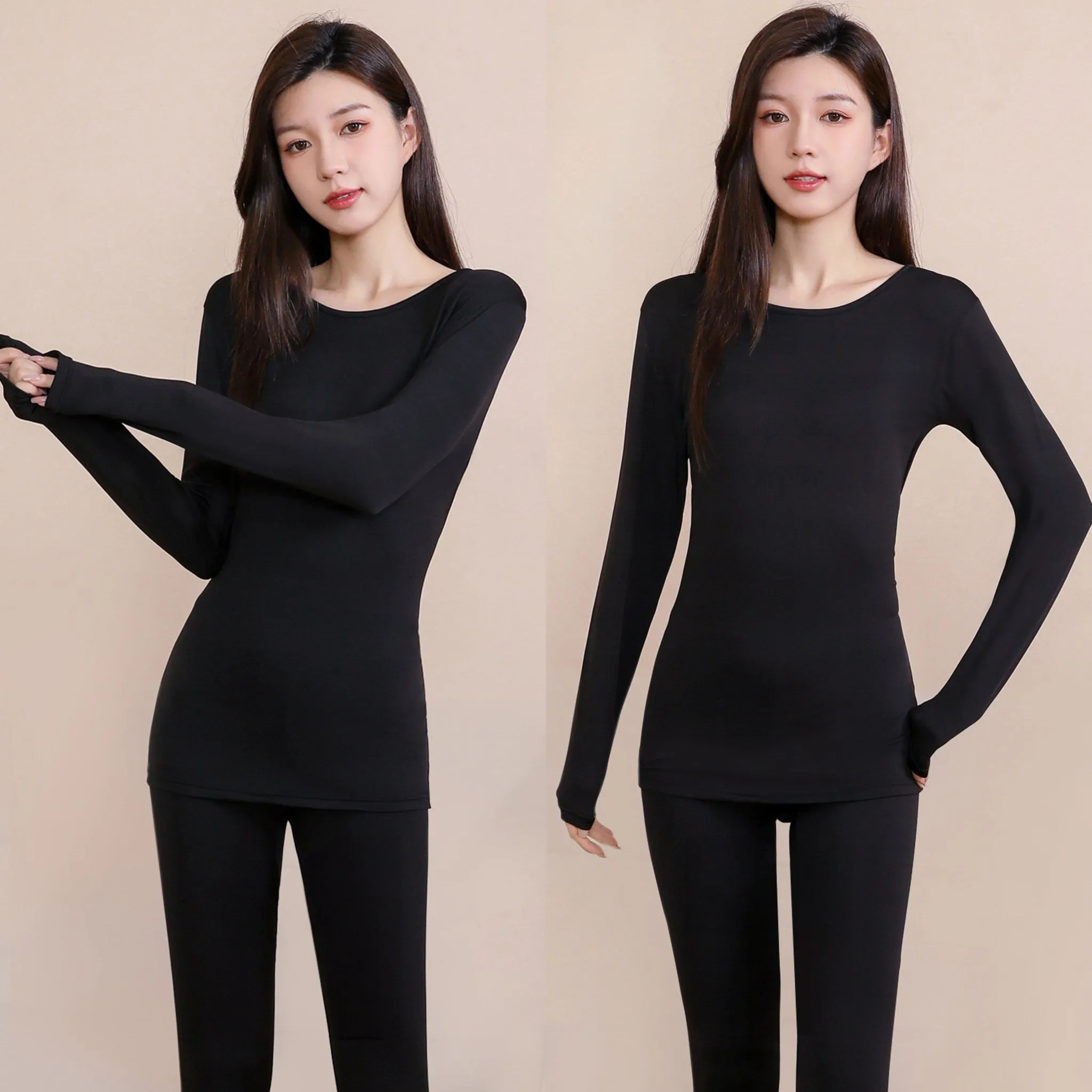 1 1 Hwayoung Talent Women's Winter Warm Heat-Generating Ultra-Fine Fleece Thermal Underwear Set 2P - 🏆 #89 - Clothing/Accessories - Best of December