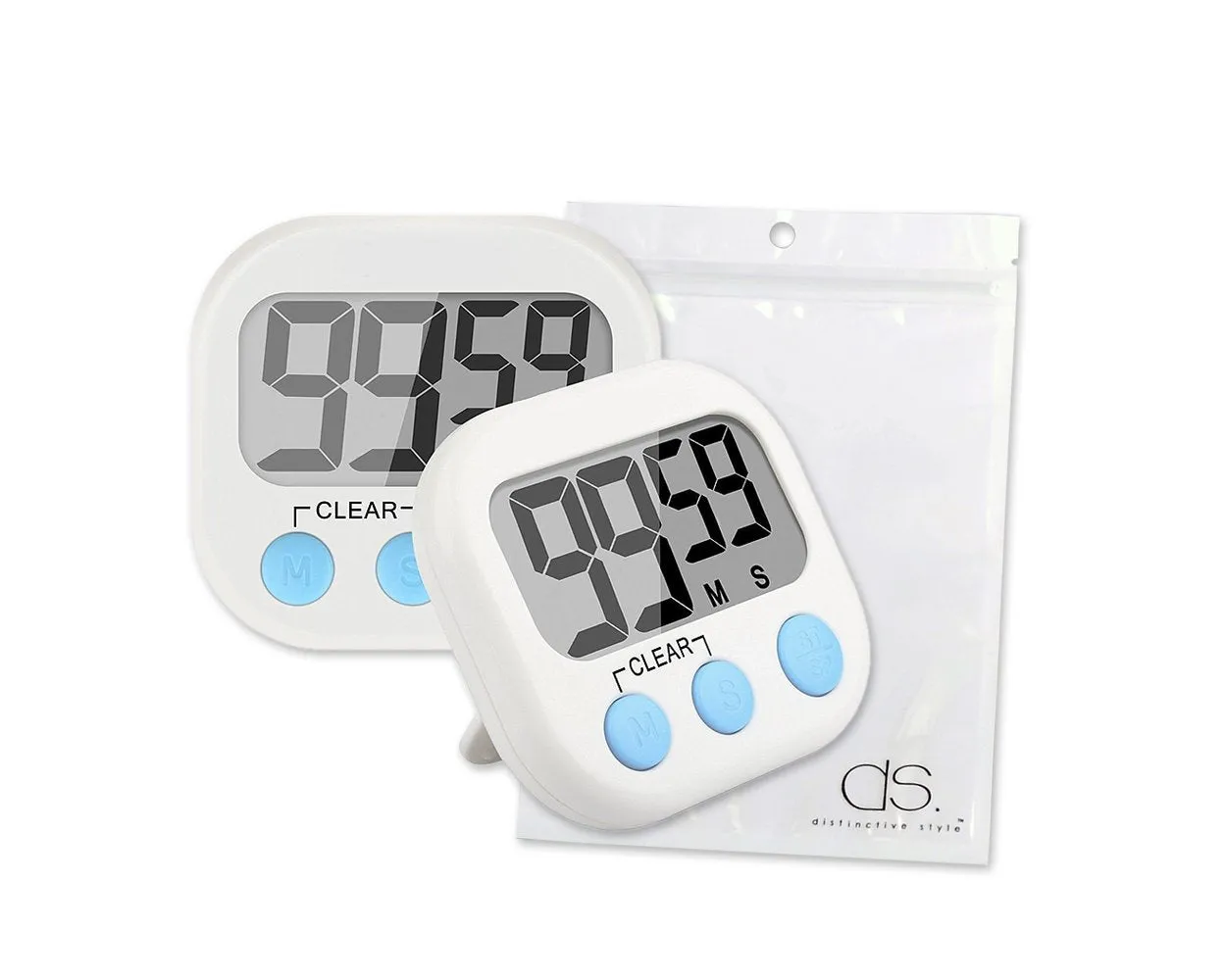 2 Pieces Magnetic Digital Kitchen Timer with Stand