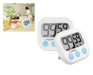 2 Pieces Magnetic Digital Kitchen Timer with Stand