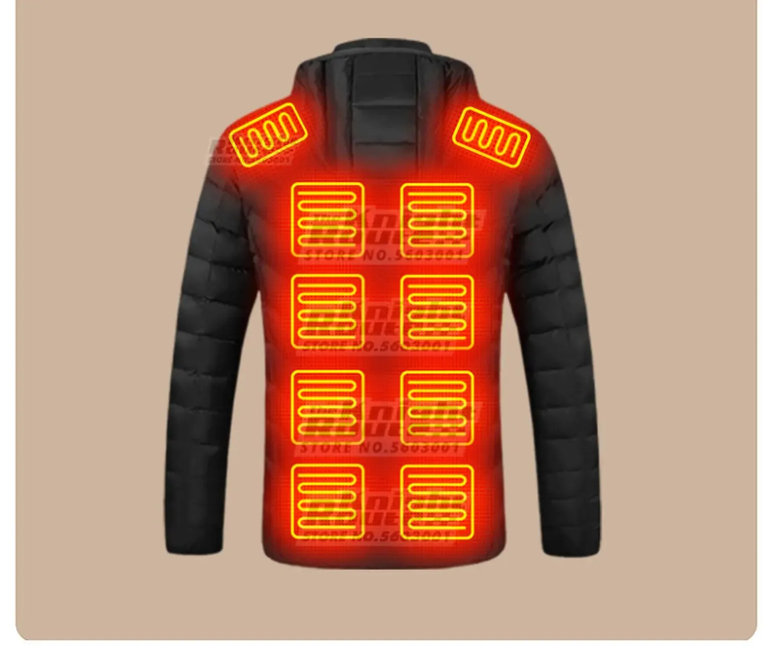 21 Areas Heated Jacket Winter Men's Women's Motorcycle Jacket USB Electric Heating Jacket Heated Vest Moto Thermal Clothing Coat