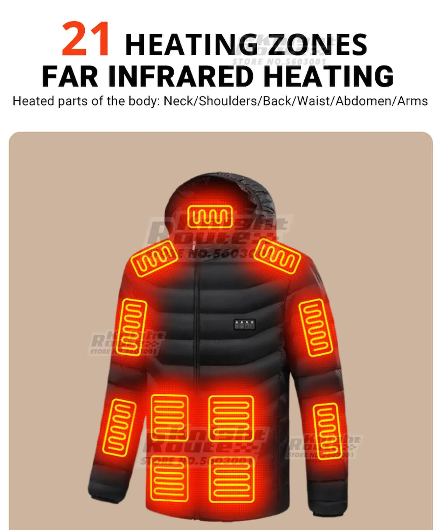 21 Areas Heated Jacket Winter Men's Women's Motorcycle Jacket USB Electric Heating Jacket Heated Vest Moto Thermal Clothing Coat