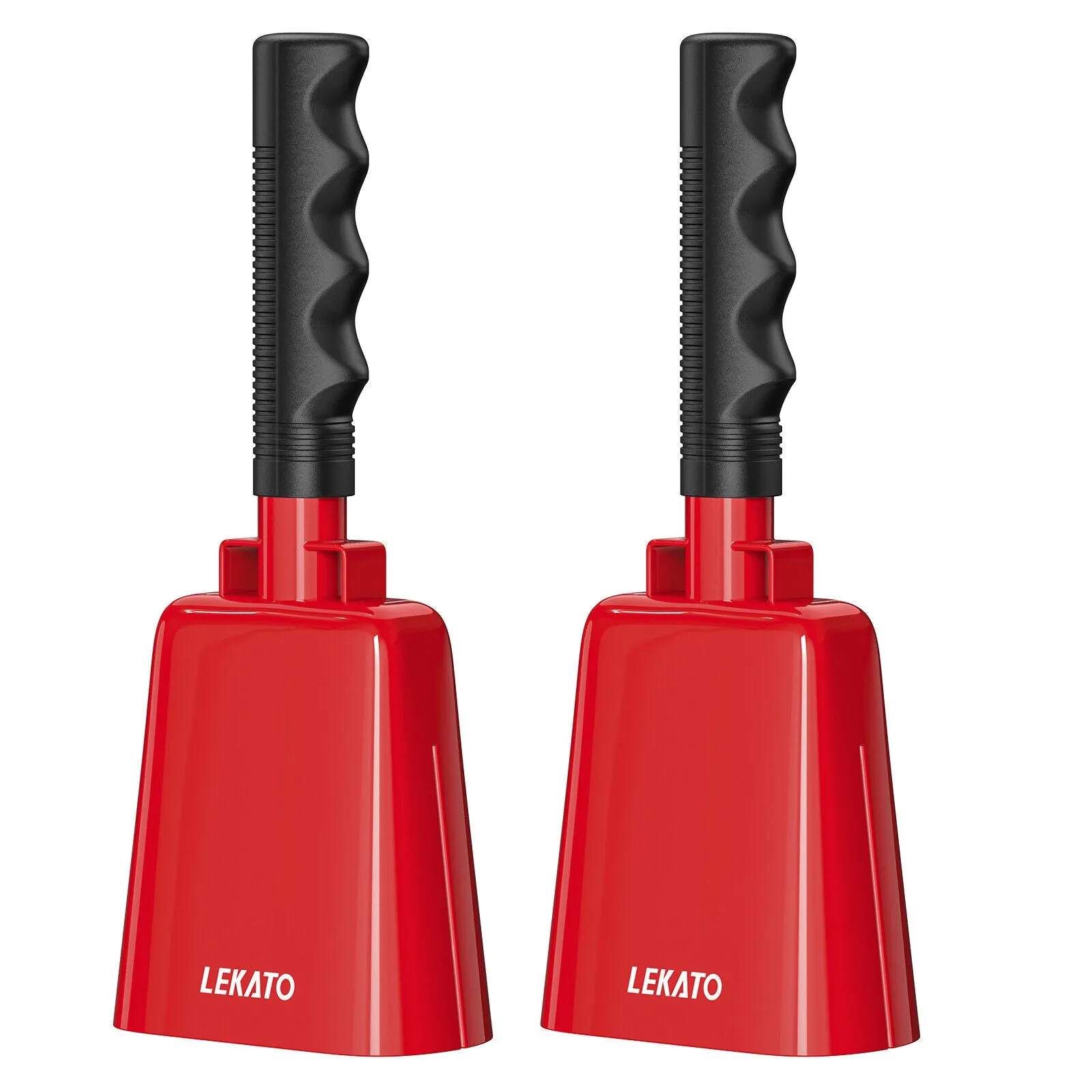 2pcs LEKATO 8“ Steel Cowbell Cheering Bell for Sports Event