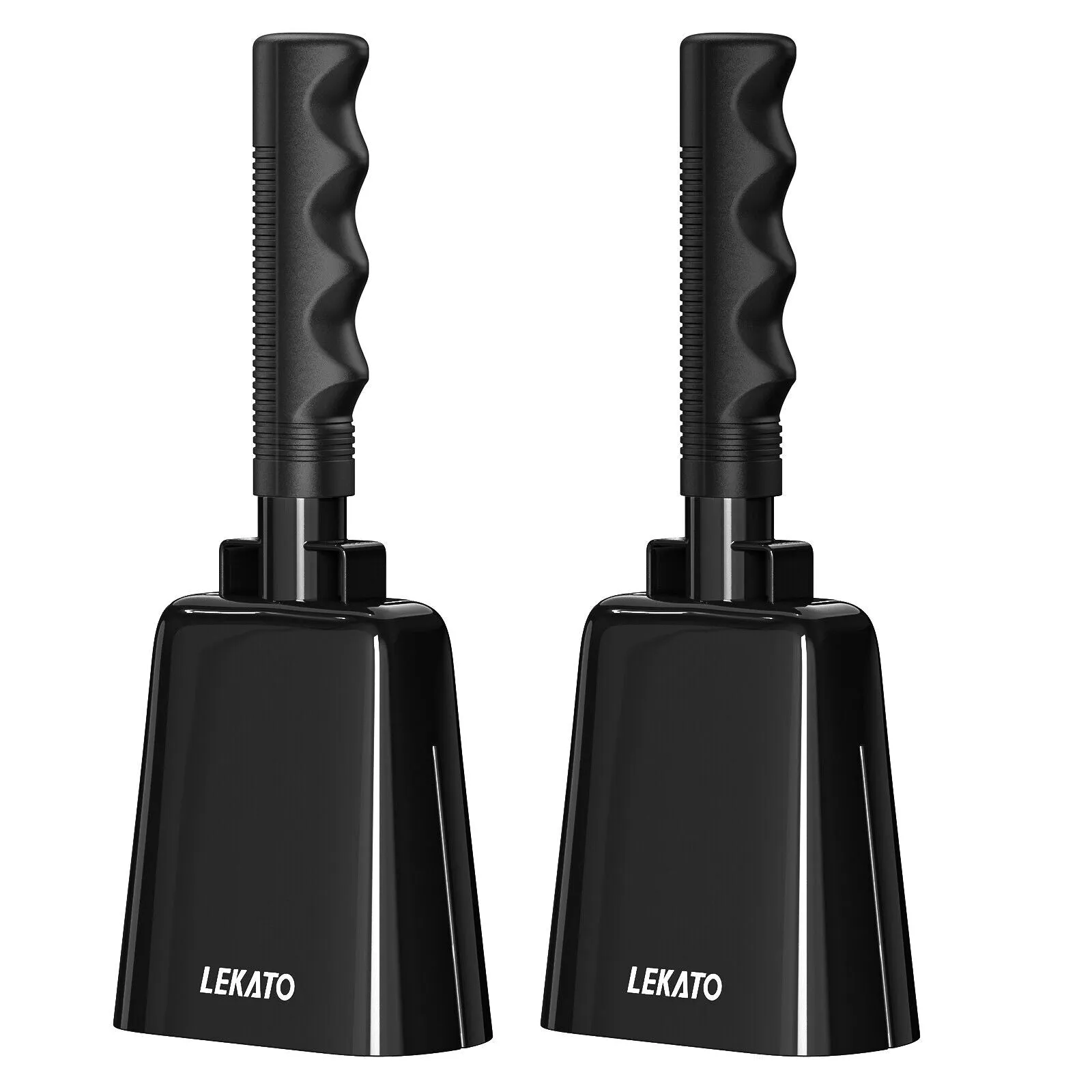 2pcs LEKATO 8“ Steel Cowbell Cheering Bell for Sports Event