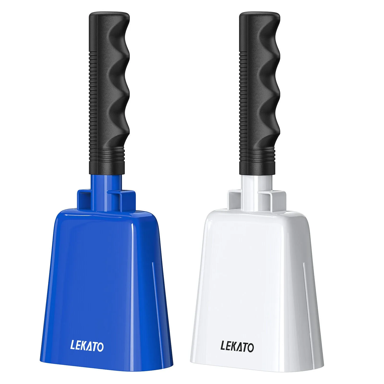 2pcs LEKATO 8“ Steel Cowbell Cheering Bell for Sports Event