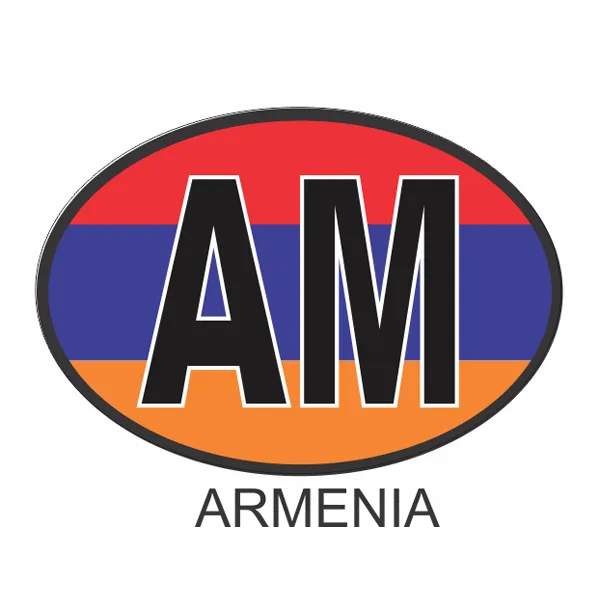 Armenia OSC2 Colour Oval Car Decal