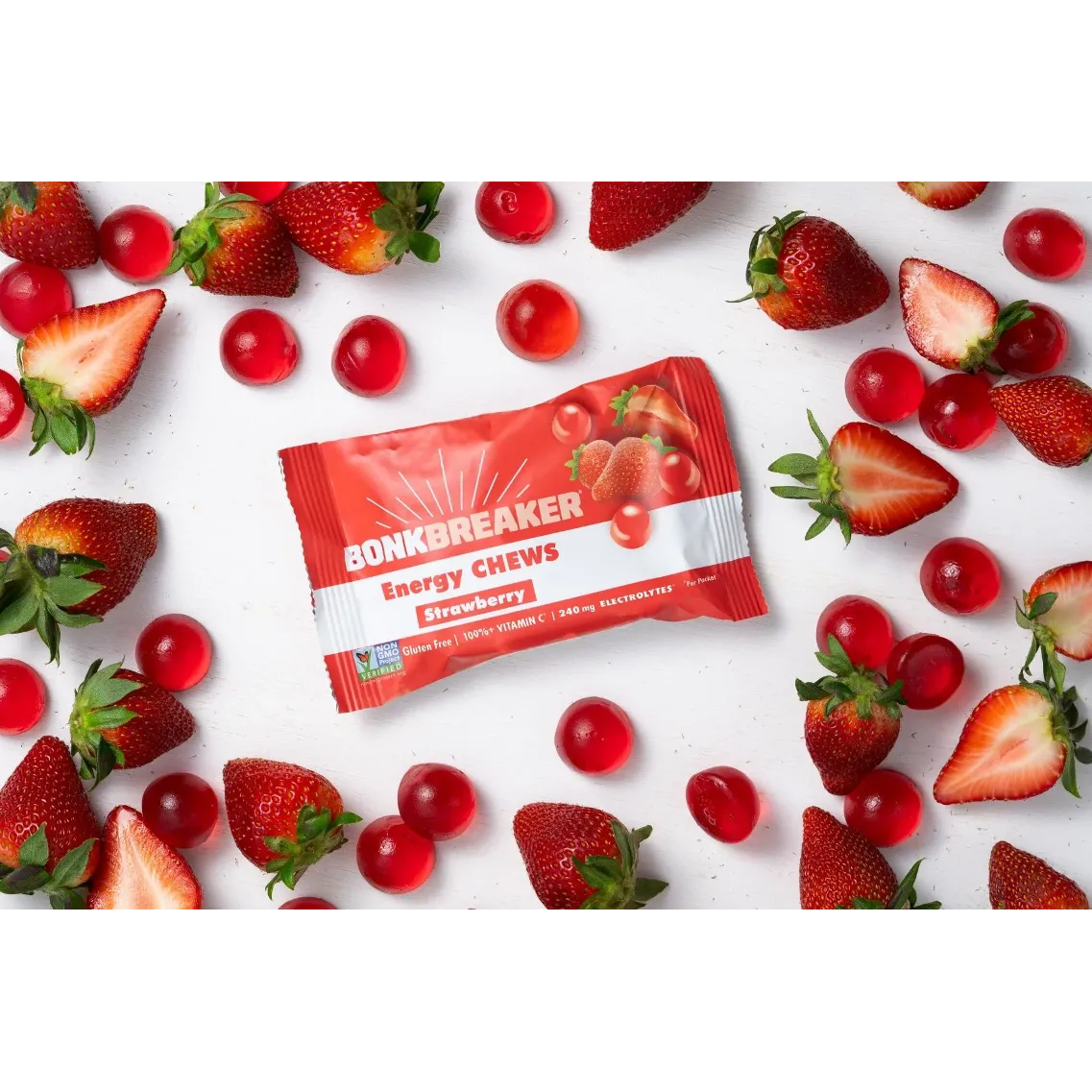 Bonk Breaker Strawberry Energy Chews with Caffeine