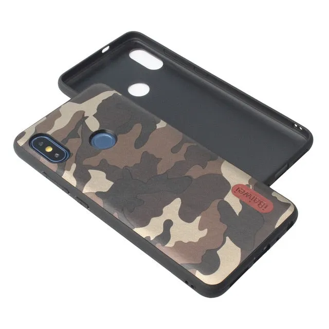 Camouflage case for Xiaomi Redmi Note 6 5 Pro 6A 5 Plus 4 4X 5A S2 Case Soft TPU Back Cover For Mi A1 A2 Lite 6X 5X Pocophone F1