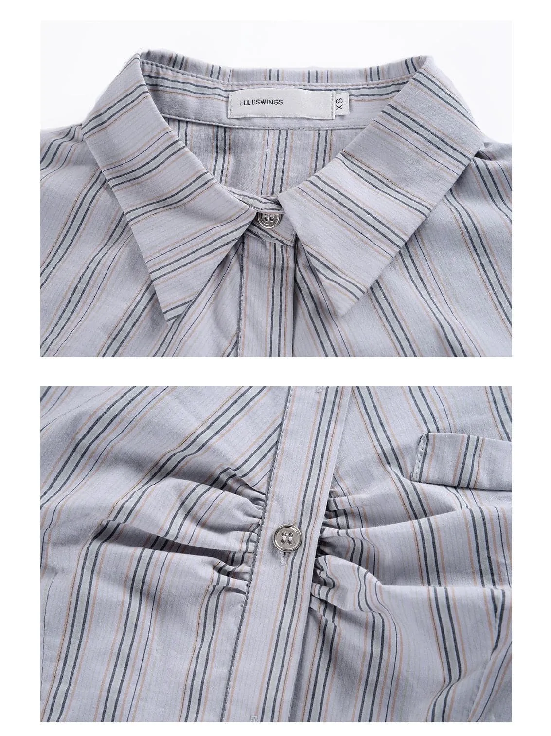 Classic Striped Short-Sleeve Shirt