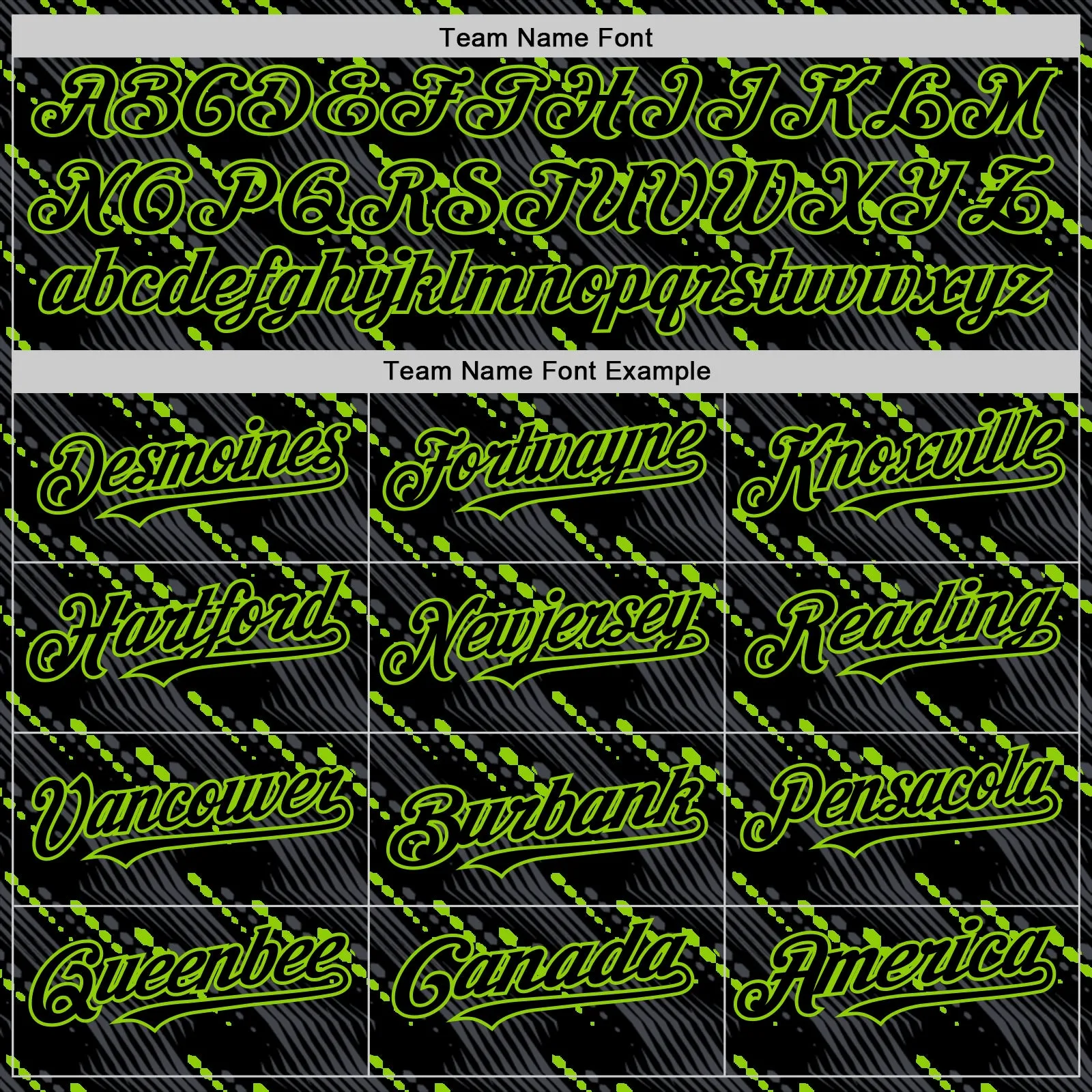 Custom Black Neon Green 3D Pattern Design Slant Lines Authentic Baseball Jersey