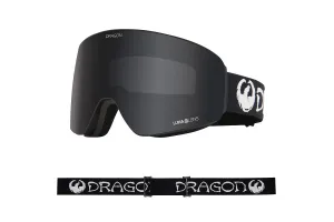 Dragon PXV Snow Goggles Low Bridge 2024 Classic Black / Lumalens Dark Smoke   Lumalens Light Rose