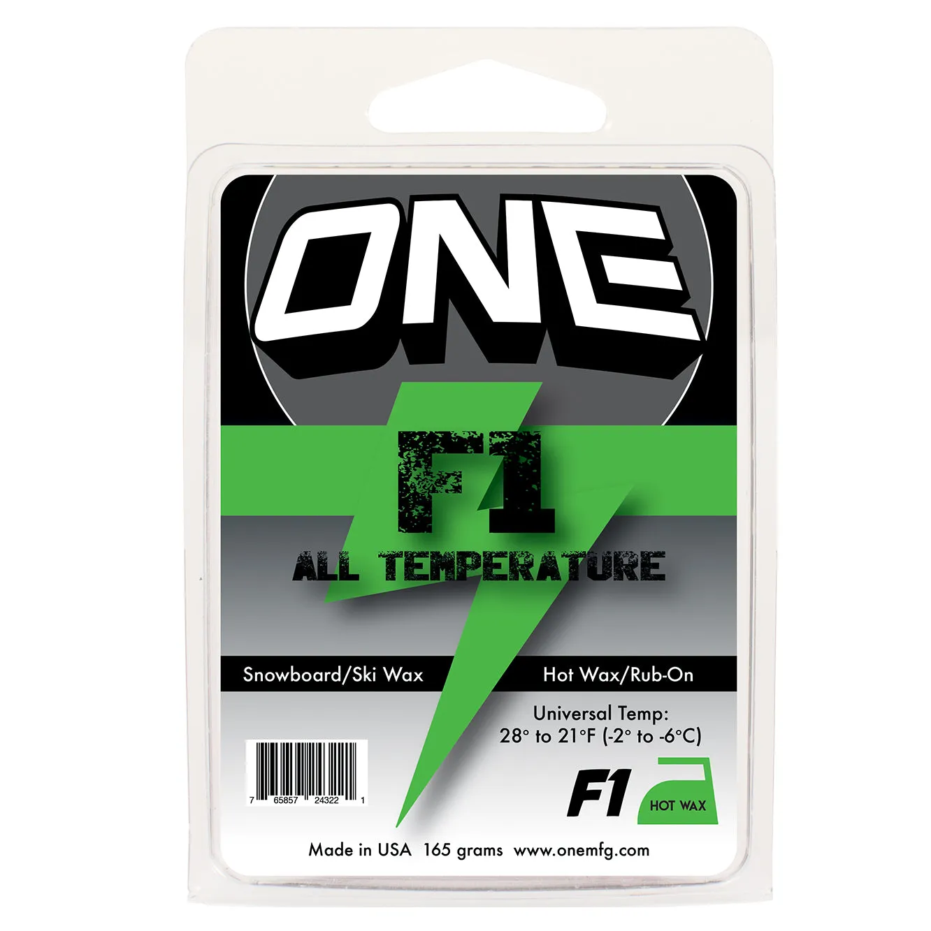 F1 All-Temperature 165G Snowboard / Ski Wax