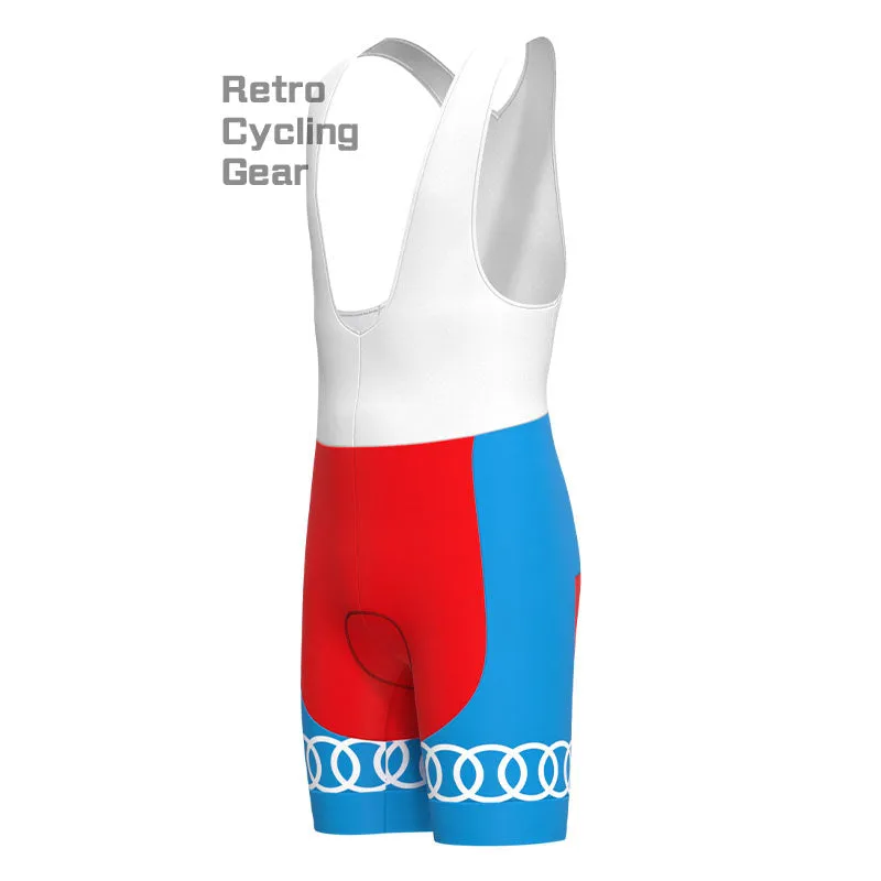 gitane Red Blue Retro Short Sleeve Cycling Kit