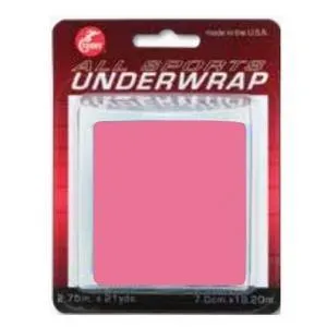 Hygenic Cramer® All Sports Tape Underwrap, 2-3/4" x 21yd, Bright Pink