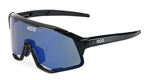 KOO Demos-Cycling Sports Sunglasses Zeiss Lens Black Frame Blue Lens