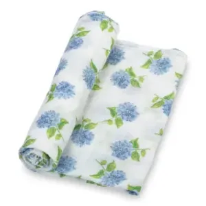 LollyBanks You Had Me At Hydrangea Baby Swaddle Blanket