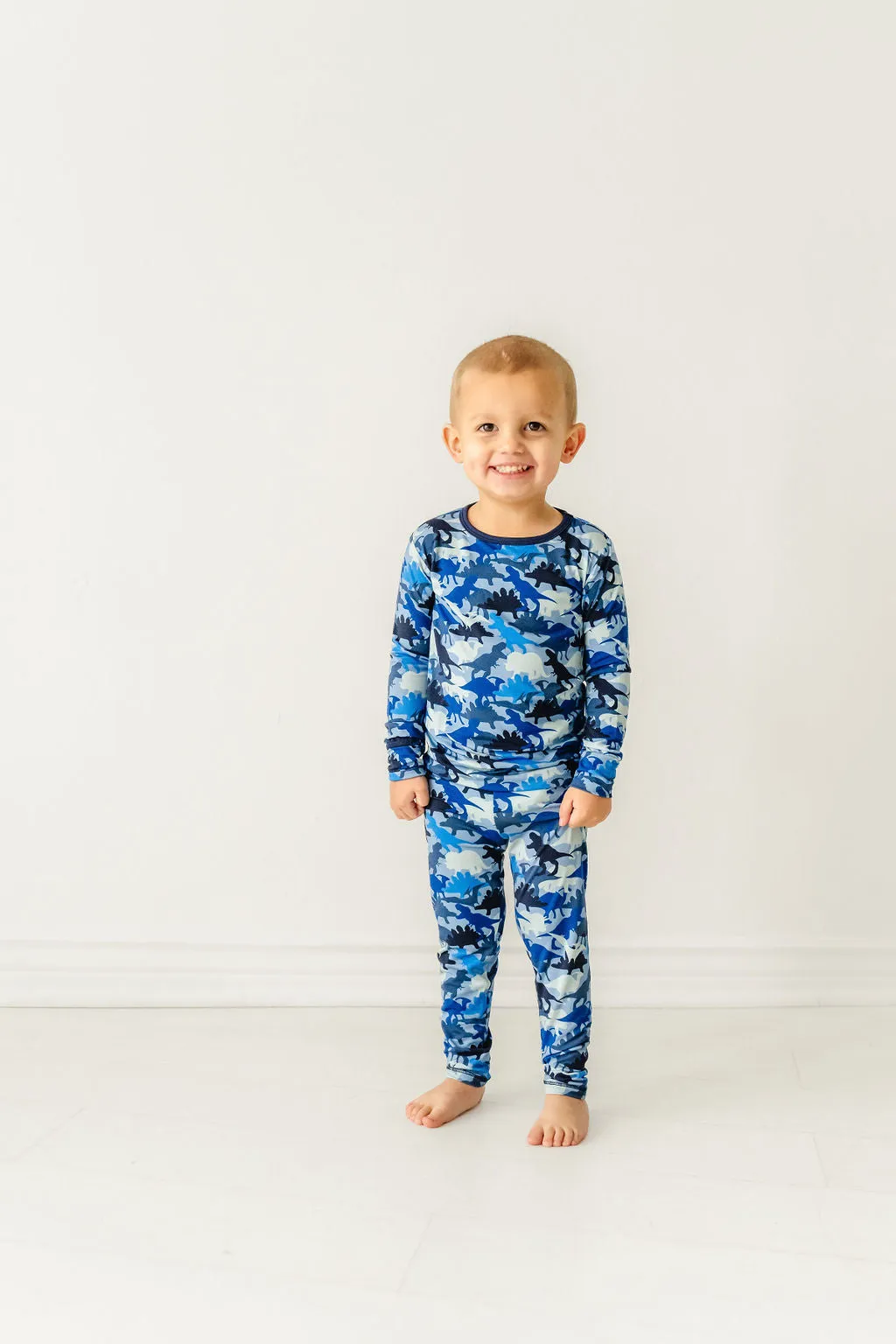 Macaron   Me Long Sleeve Toddler PJ Set - Camo Dino