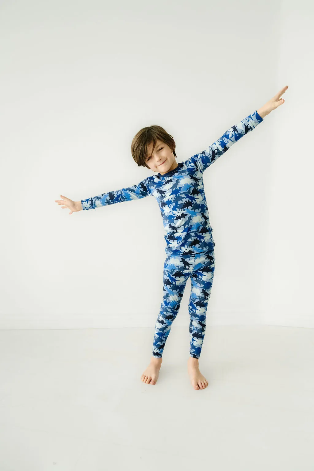 Macaron   Me Long Sleeve Toddler PJ Set - Camo Dino