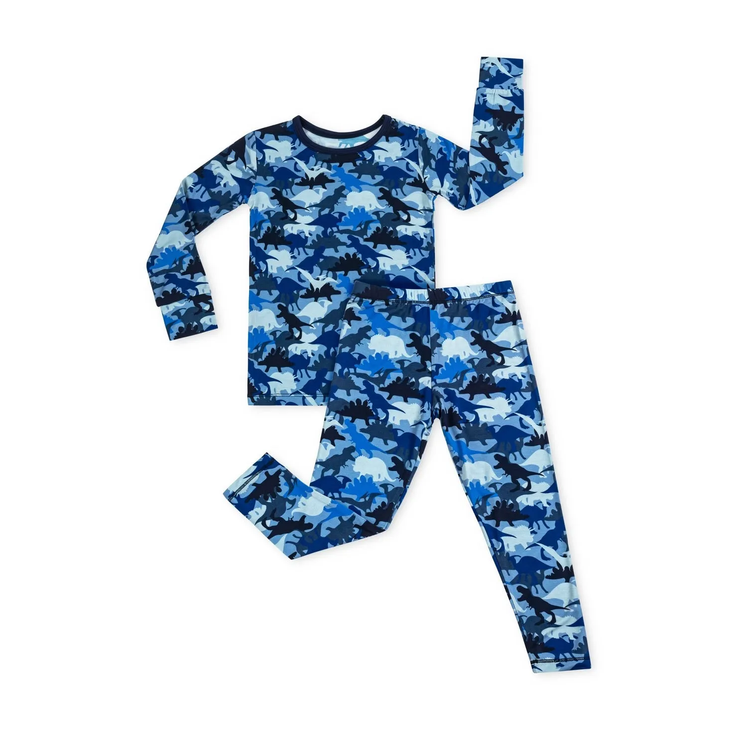 Macaron   Me Long Sleeve Toddler PJ Set - Camo Dino