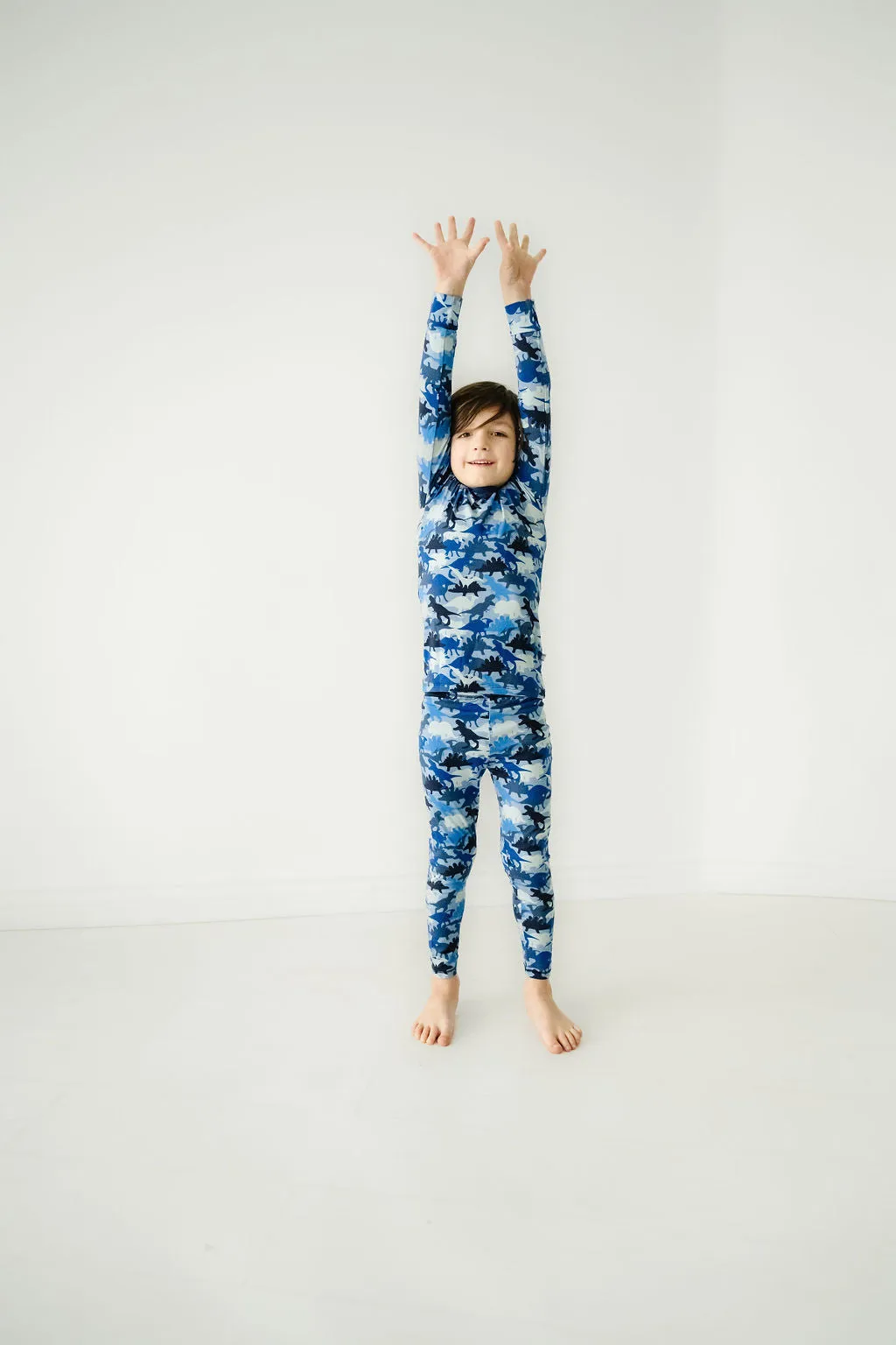 Macaron   Me Long Sleeve Toddler PJ Set - Camo Dino