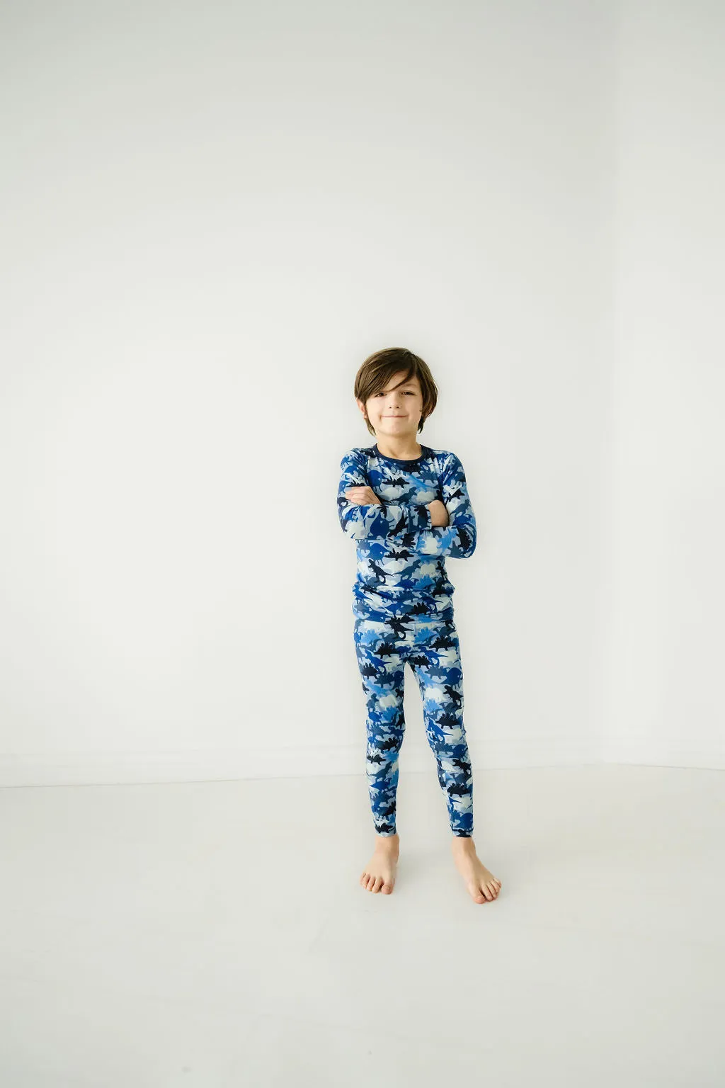 Macaron   Me Long Sleeve Toddler PJ Set - Camo Dino