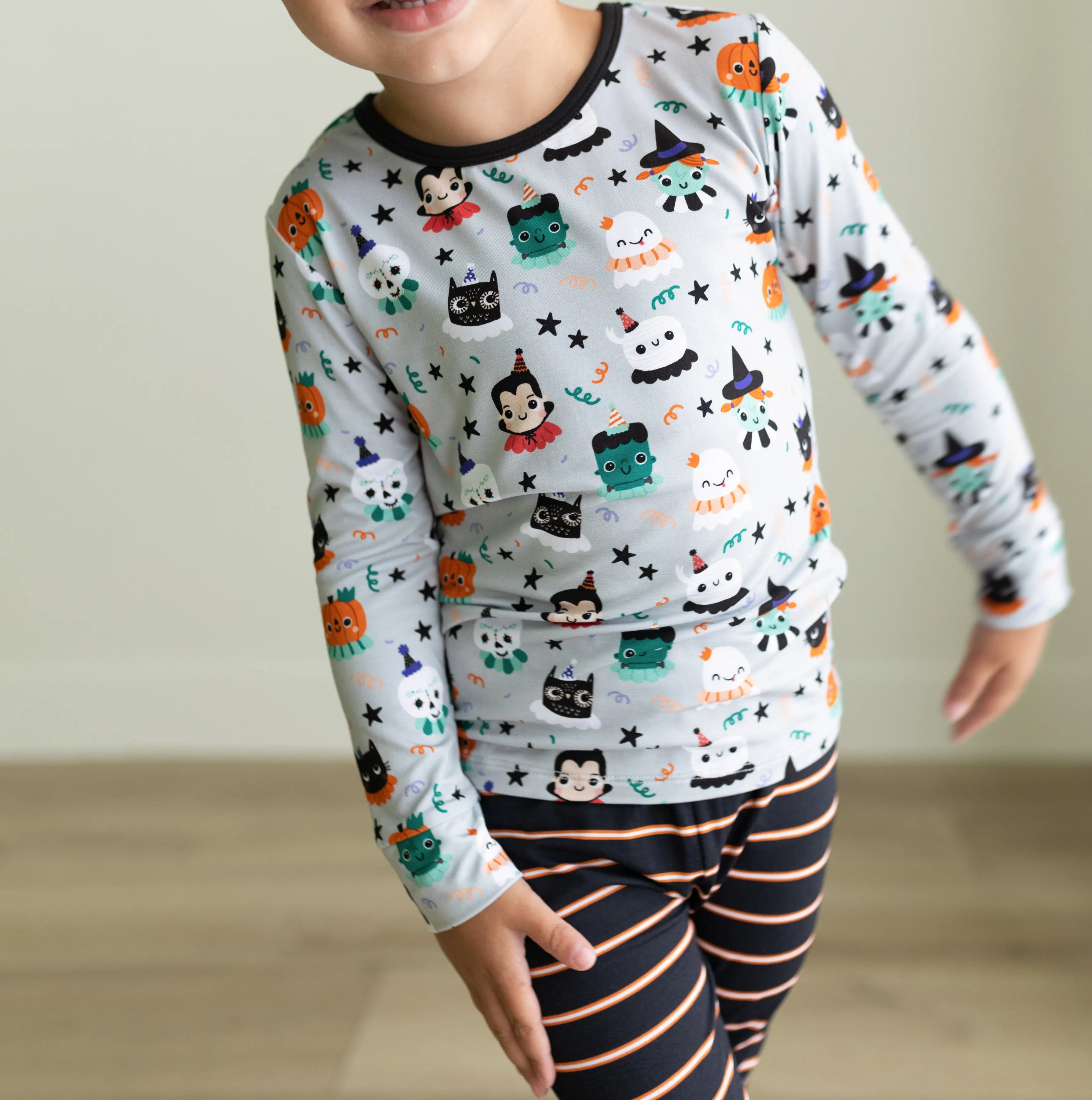 Macaron   Me Long Sleeve Toddler PJ Set - Spooky Celebration