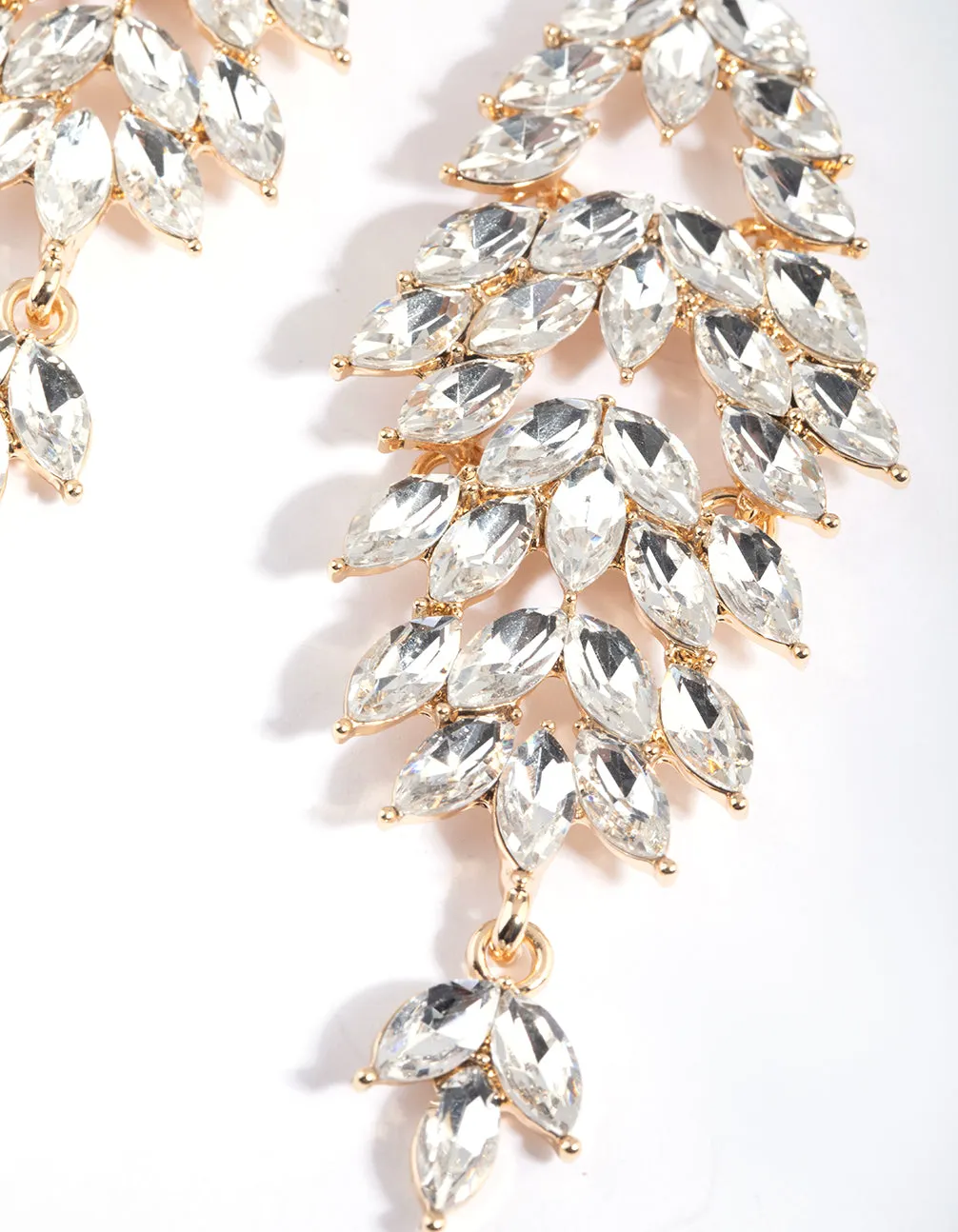 Navette Diamante Drop Earrings