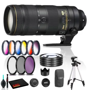 Nikon AF-S NIKKOR 70-200mm f/2.8E FL ED VR Lens with Filters (Intl Model)