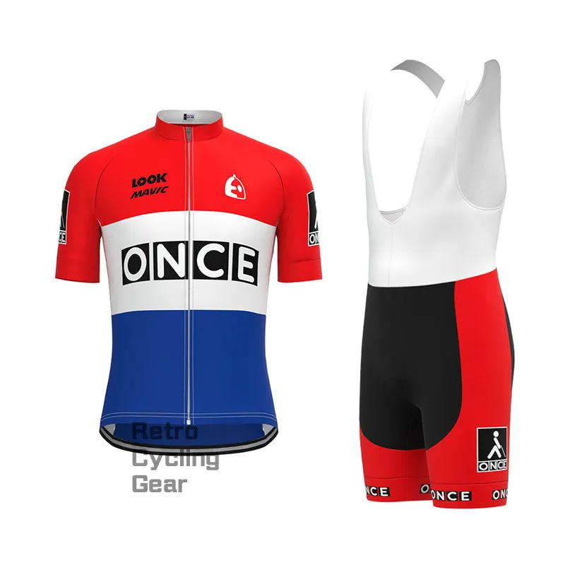 ONCE Red Retro Short Sleeve Cycling Kit