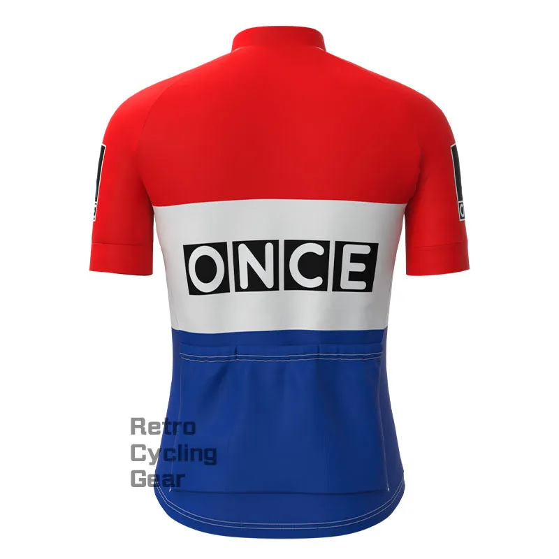 ONCE Red Retro Short Sleeve Cycling Kit