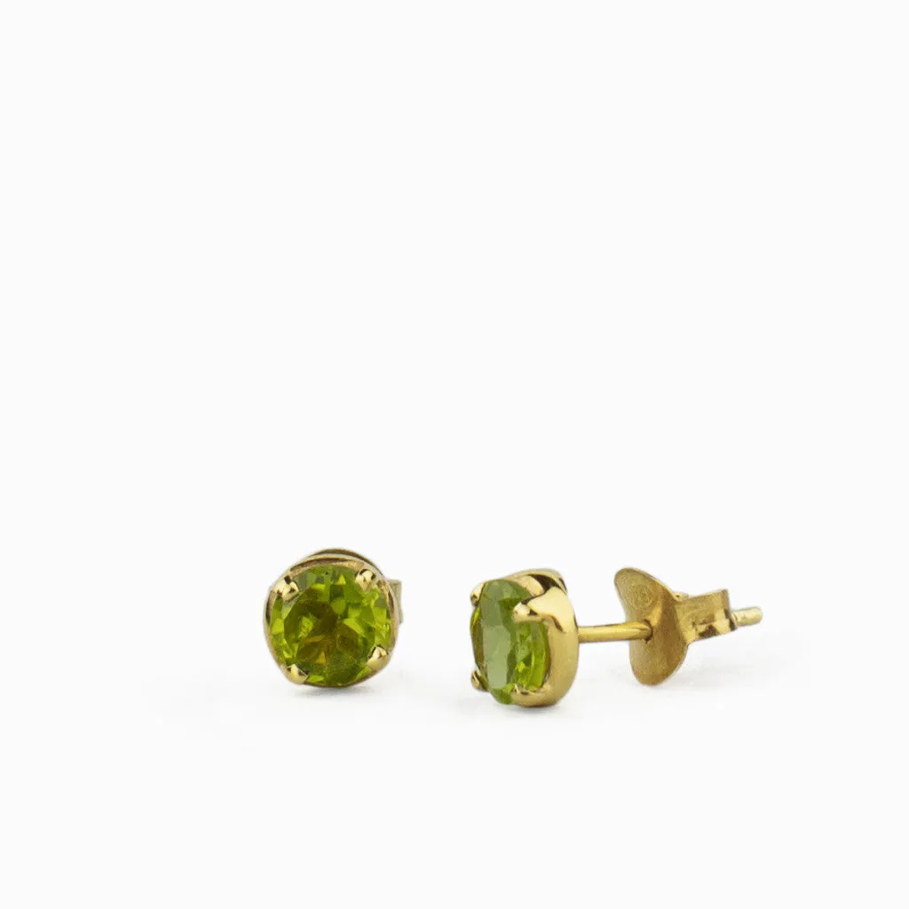 Peridot Stud Earrings