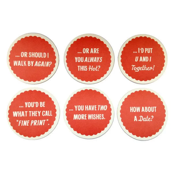 Pick Up Lines Coasters