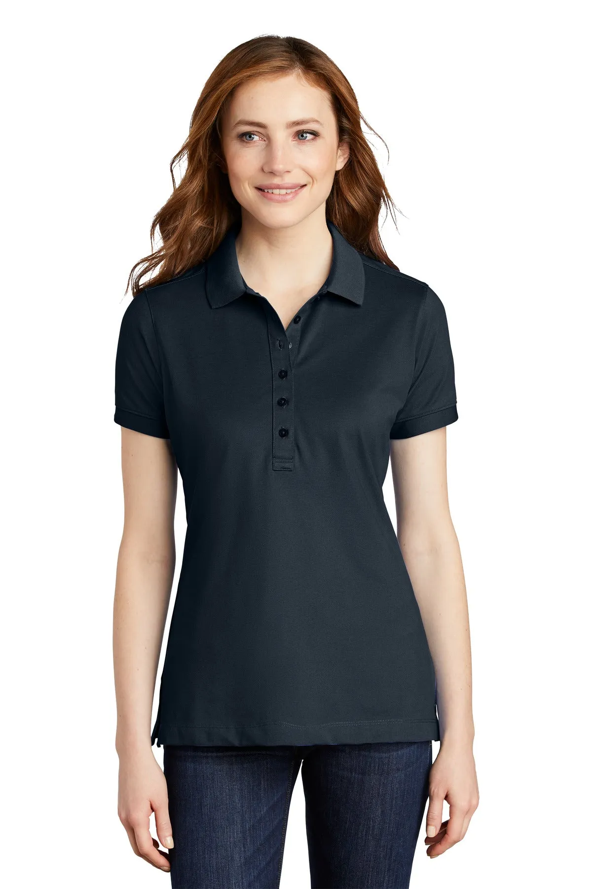 Port Authority® Ladies Stretch Pique Polo. L555