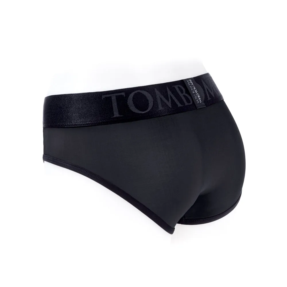 SpareParts Tomboi Cover Brief Style Underwear Harness Nylon Black/Black 4XL