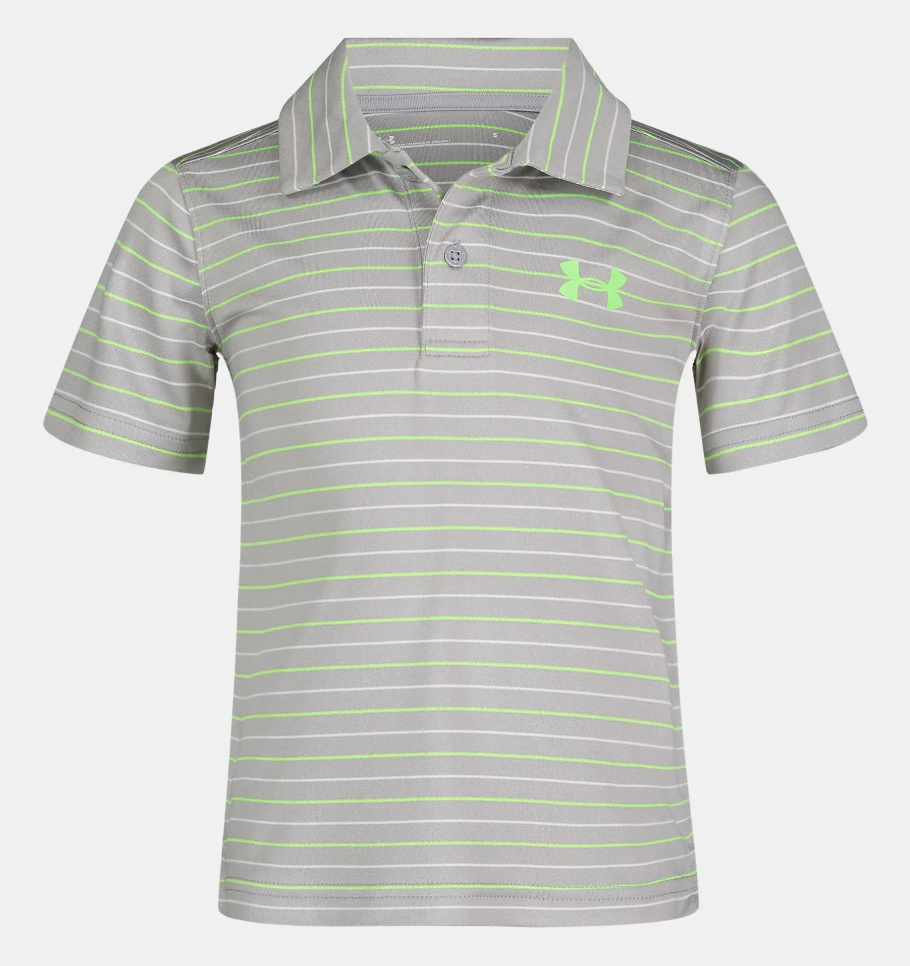 UA Match Play Stripe Polo Steel