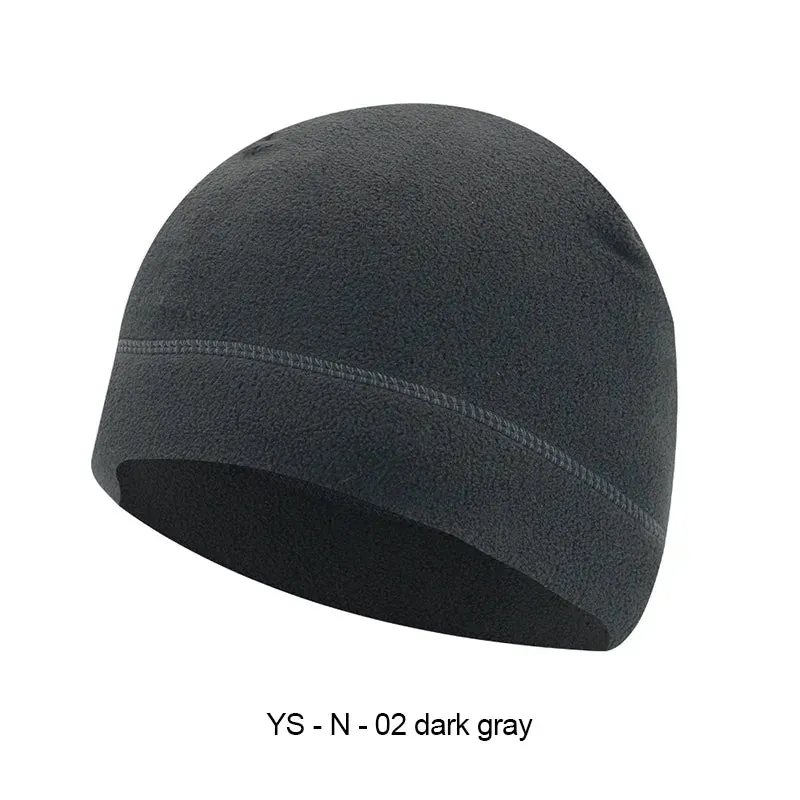 Unisex Warm Fleece Fabric Hats Fishing Cycling Hunting Military Men Caps Windproof Thermal Motorcycle Bicycle Helmet Inner Cap