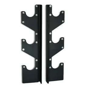 Wall Mounted 3 Barbell Rack